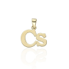 Gold letter pendants 14 K arany Cs Betű medál - AU-XS2-CS-70