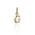 Gold letter pendants 14 K arany G Betű medál - AU-XS3-G-40