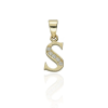 Gold letter pendants 14 K arany S Betű medál - AU-XS1-S-50