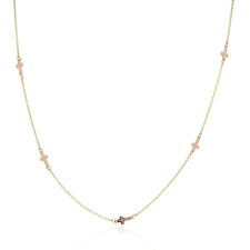 Gold necklaces AU83994 - 14 karátos arany nyaklánc medállal Hossz: 42 - 45 cm állítható nyaklánc