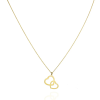 Gold necklaces AU85076 - 14 karátos arany nyaklánc szív medállal Hossz: 42+3 cm