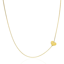 Gold necklaces AU85077 - 14 karátos arany nyaklánc szív medállal Hossz: 42+3 cm nyaklánc