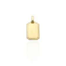Gold pendants AU86964 - 14 karátos arany gravírozható lap medál medál