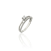 Gold rings AU73467 - 14 karátos női arany eljegyzési gyűrű Méret: 49