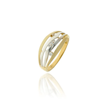 Gold rings AU79028 - 14 karátos női arany gyűrű Méret: 55 gyűrű