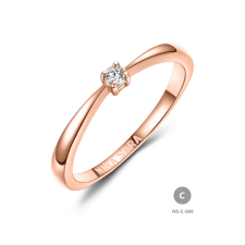 Gold rings NS-608-14K-C - Nina Sara női arany eljegyzési gyűrű gyűrű