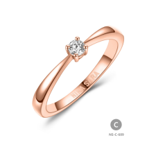 Gold rings NS-609-18K-C - Nina Sara női arany eljegyzési gyűrű gyűrű