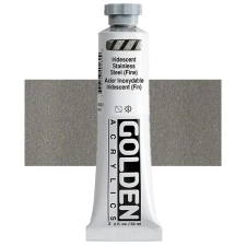  Golden Acrylics Heavy Body akrilfesték, 59 ml - 4028, iridescent stainless steel (fine) akrilfesték
