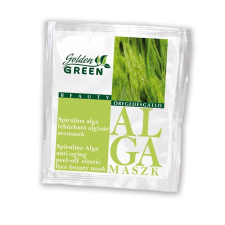  Golden GREEN Spirulina alga öregedésgátló lehúzható alginát pormaszk 6 g arcpakolás, arcmaszk