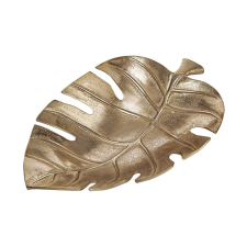GOLDEN NATURE dekor tál monstera, 23 cm dekoráció