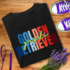  Golden retriever gazdi férfi póló