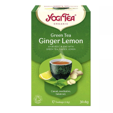 Golden Temple BIO Zöld tea gyömbérrel, citrommal Yogi Green Tea Ginger Lemon tea