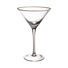 GOLDEN TWENTIES Martini pohár arany szegéllyel 300ml konyhai eszköz