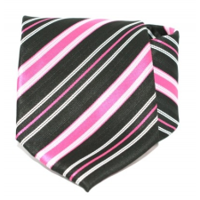 Goldenland nyakkendő - Pink-fekete csíkos nyakkendő