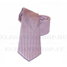  Goldenland slim nyakkendő - Rózsaszín aprómintás
