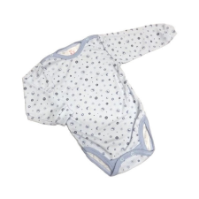 Gólyahír 2 Méretes Hosszú Ujjú Body - Kék holdas - 86 kombidressz, body