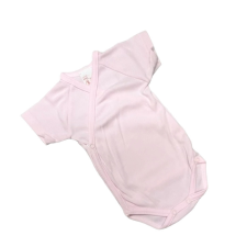 Gólyahír Réklis Rövid Ujjú Body - Rózsaszín - 68 kombidressz, body