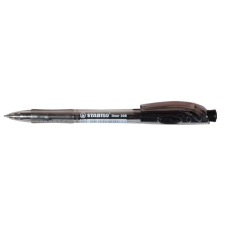 Golyóstoll, 0,38 mm, nyomógombos, STABILO "Liner 308", fekete toll