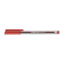  Golyóstoll, 0,3 mm, kupakos, STAEDTLER "Ball 432", piros toll