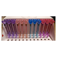  Golyóstoll, köves, szíves, kék tintás toll