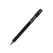  Golyóstoll nyomógombos, gumírozott fekete test, Bluering® X6, írásszín fekete toll