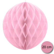 Gömb lampion, light pink, 20cm party kellék