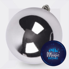  Gömb MagicHome, 1 ks, 15 cm, ezüst, karácsonyfára karácsonyfadísz
