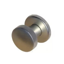 Gomboss/Perfekto 410 Ajtónyító gomb Ezüst F1 színű rozettán zár és alkatrészei