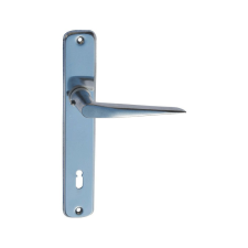 Gomboss/Perfekto Alu 410 Pajzsos Ajtókilincs F1 Ezüst 55 mm PZ zár és alkatrészei