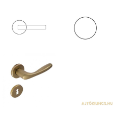 Gomboss/Perfekto Cala Körrozettás F4 Alu Bronz PZ Gomb/Kilincs zár és alkatrészei