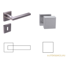 Gomboss/Perfekto Ella Négyzetrozettás Rozsdamentes Inox PZ Gomb/Kilincs zár és alkatrészei