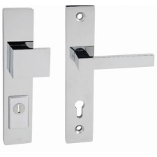 Gomboss/Perfekto Forte Biztonsági Ciilindervédős Fényes króm 90 mm PZ Gomb/Kilincs zár és alkatrészei