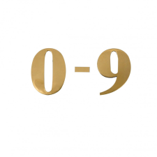 Gomboss/Perfekto Lézervágott Szobaszám 6/9 Réz kerti dekoráció