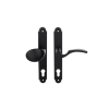 Gomboss/Perfekto Martin Fekete Asszimetrikus Gomb-Kilincs 78 mm WC BALOS