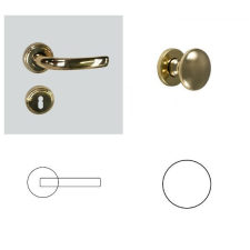 Gomboss/Perfekto Márton Körrozettás Réz PZ Gomb/Kilincs zár és alkatrészei