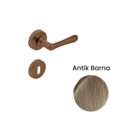 Gomboss/Perfekto Nosztalgia Körrozettás Antik Súrolt Felület PZ zár és alkatrészei