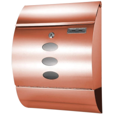 Gomboss/Perfekto Postaláda Design Hajlított ROSE GOLD Nemesacél Inox Újságtartóval bútor