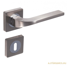 Gomboss/Perfekto Style Light Négyzetrozettás Szatén Króm Felület PZ zár és alkatrészei