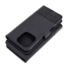 Gomma Book Gomma iPhone 16 Pro flip/oldalra nyíló tok kártyatartó résszel, fekete tok és táska