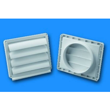 GONAL Gravitációs zsalu kör csatlakozóval ((/)100mm/60x120mm) beépíthető gépek kiegészítői