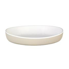 GONDOL IRIS SHELL OVAL kétszínű tányér 185x138x30mm G-806 (G-806) tányér és evőeszköz