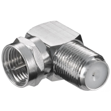 Goobay 11390 F- csatlakozó apa - F-csatlakozó 90° anya Adapter (10db) kábel és adapter