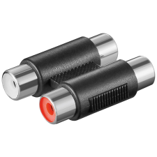Goobay 11607 RCA toldó (anya - anya) - Fekete kábel és adapter