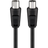 Goobay 11723 Koax antenna kábel 5m - Fekete (11723)