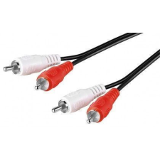 Goobay 2 -2 RCA dugóval szerelt kábel 1,5 m (50405) kábel és adapter