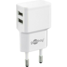 Goobay 44952 Hálózati 2x USB-A töltő (5V / 2.4A) Fehér mobiltelefon kellék