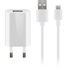 Goobay 44983 Micro-USB / USB-A Hálozati töltő készlet - Fehér (5W) mobiltelefon kellék