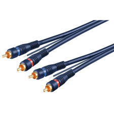 Goobay 50175 2x RCA apa - 2x RCA apa Kábel (5m) (50175) kábel és adapter