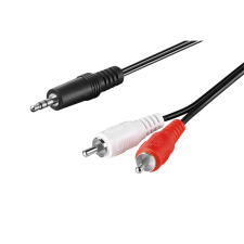 Goobay 51651 3.5mm Jack apa - 2x RCA apa Kábel (5m) (51651) kábel és adapter