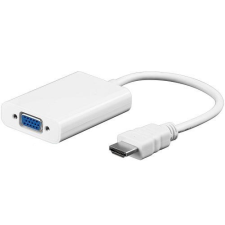 Goobay 51758 HDMI - VGA+audió Adapter Fehér kábel és adapter